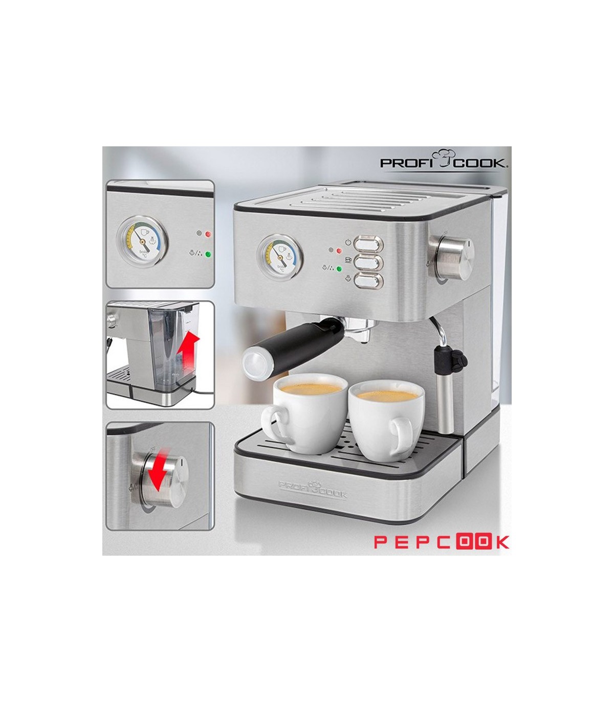 اسپرسو ساز 3 کاره 20 بار Proficook  مدل PC-ES 1209