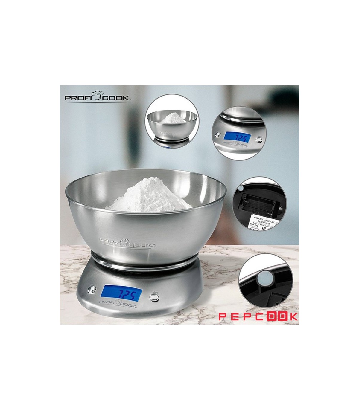 ترازو اشپزخانه کاسه ای پروفی کوک مدل PC-KW 1040