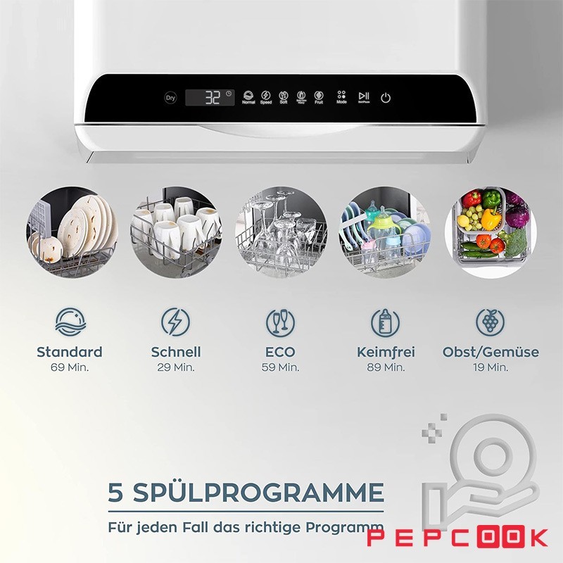 ماشین ظرفشویی رومیزی هنریچ HTG 8841