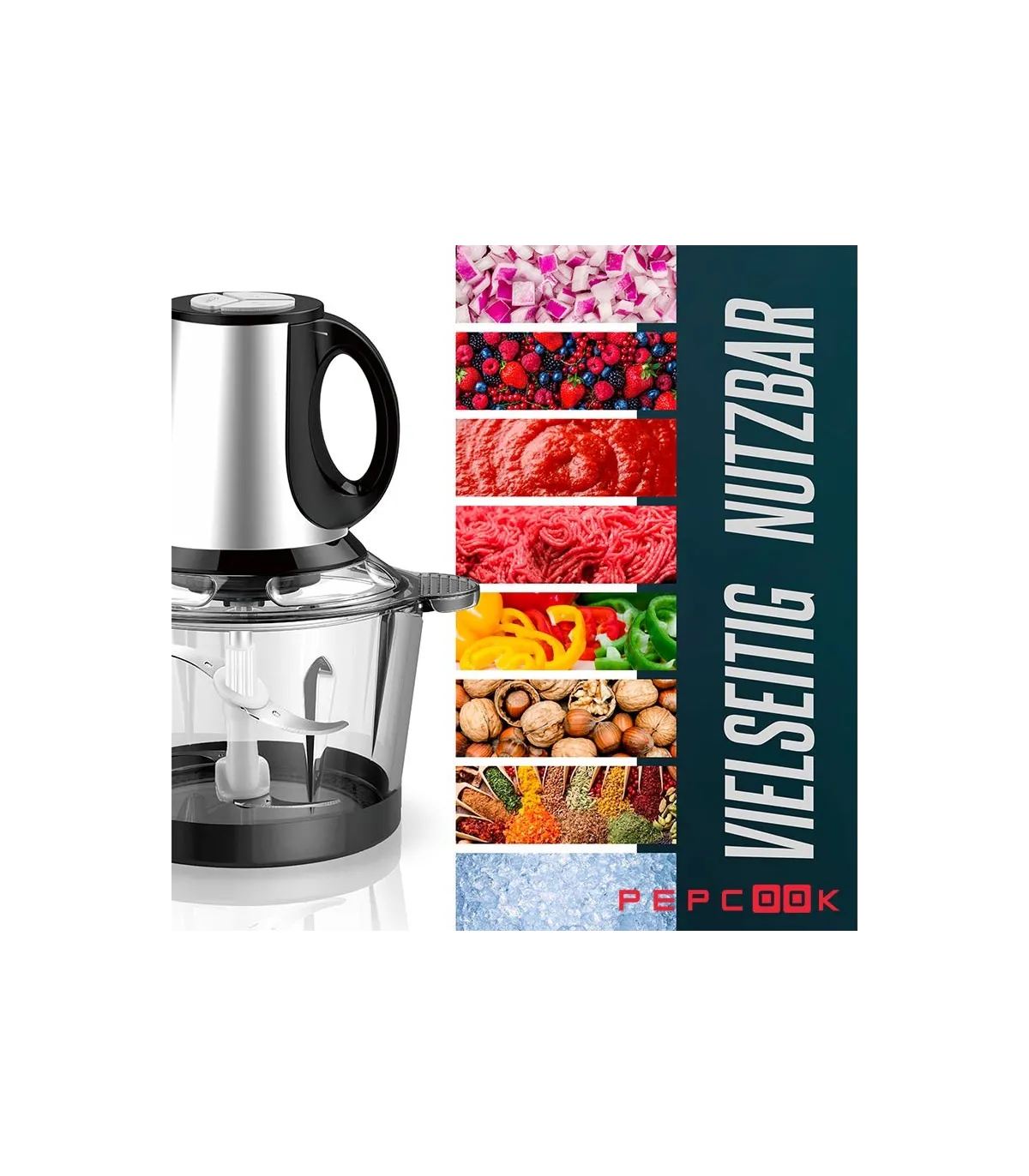 خردکن حرفه ای 1.8 لیتر هنریچ مدل HMZ 8672