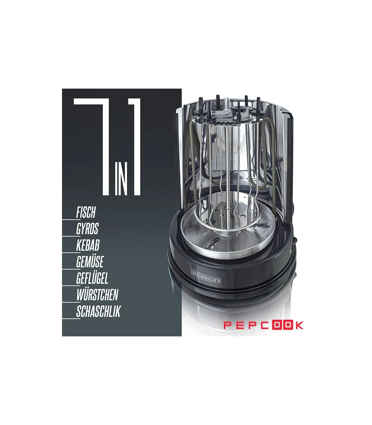 کباب پز حرفه ای هنریچ HDG 8687