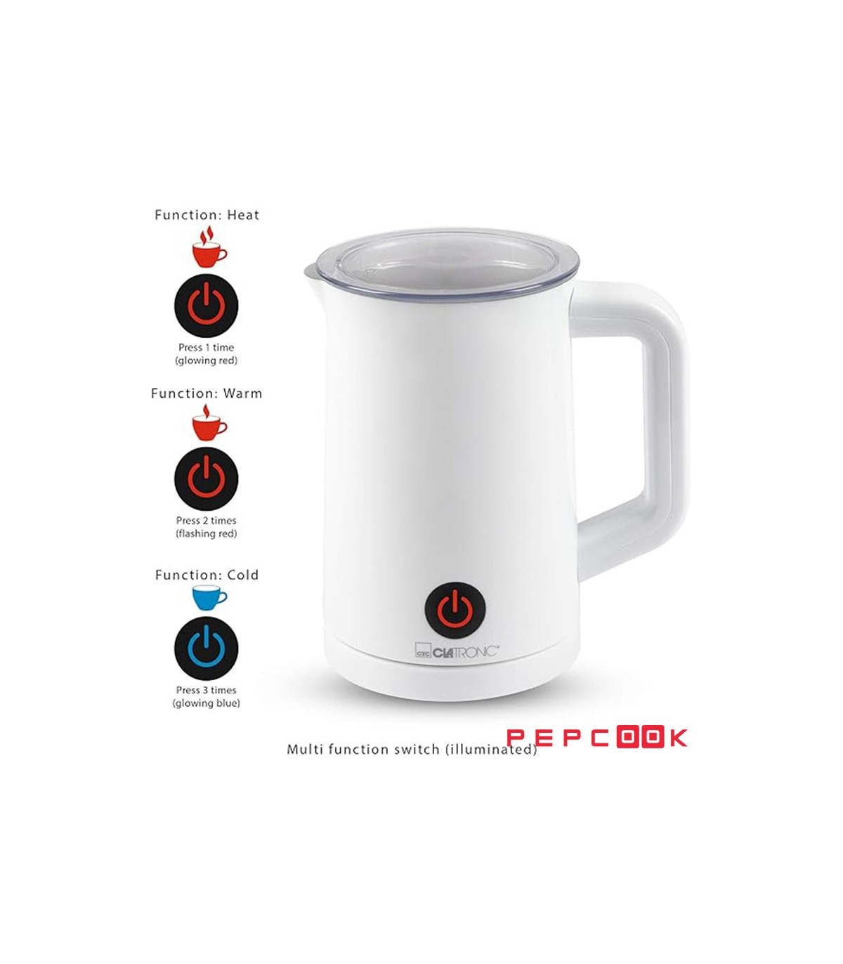 فوم ساز و کف شیر ساز کلترونیک مدل MS 3693