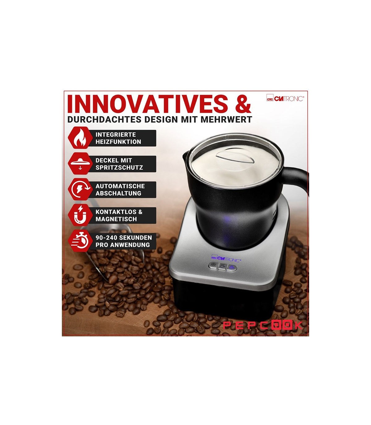 فوم ساز 3 کاره حرفه ای Clatronic MS 3326