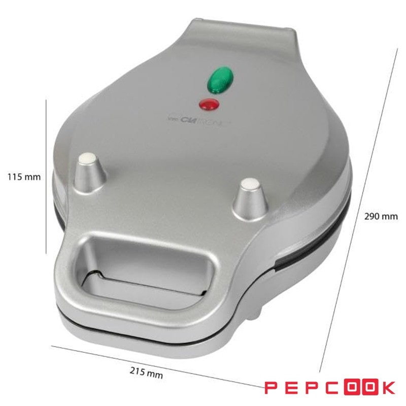 وافل ساز  700 وات کلترونیک مدل WA 3772 با ابعاده مناسب