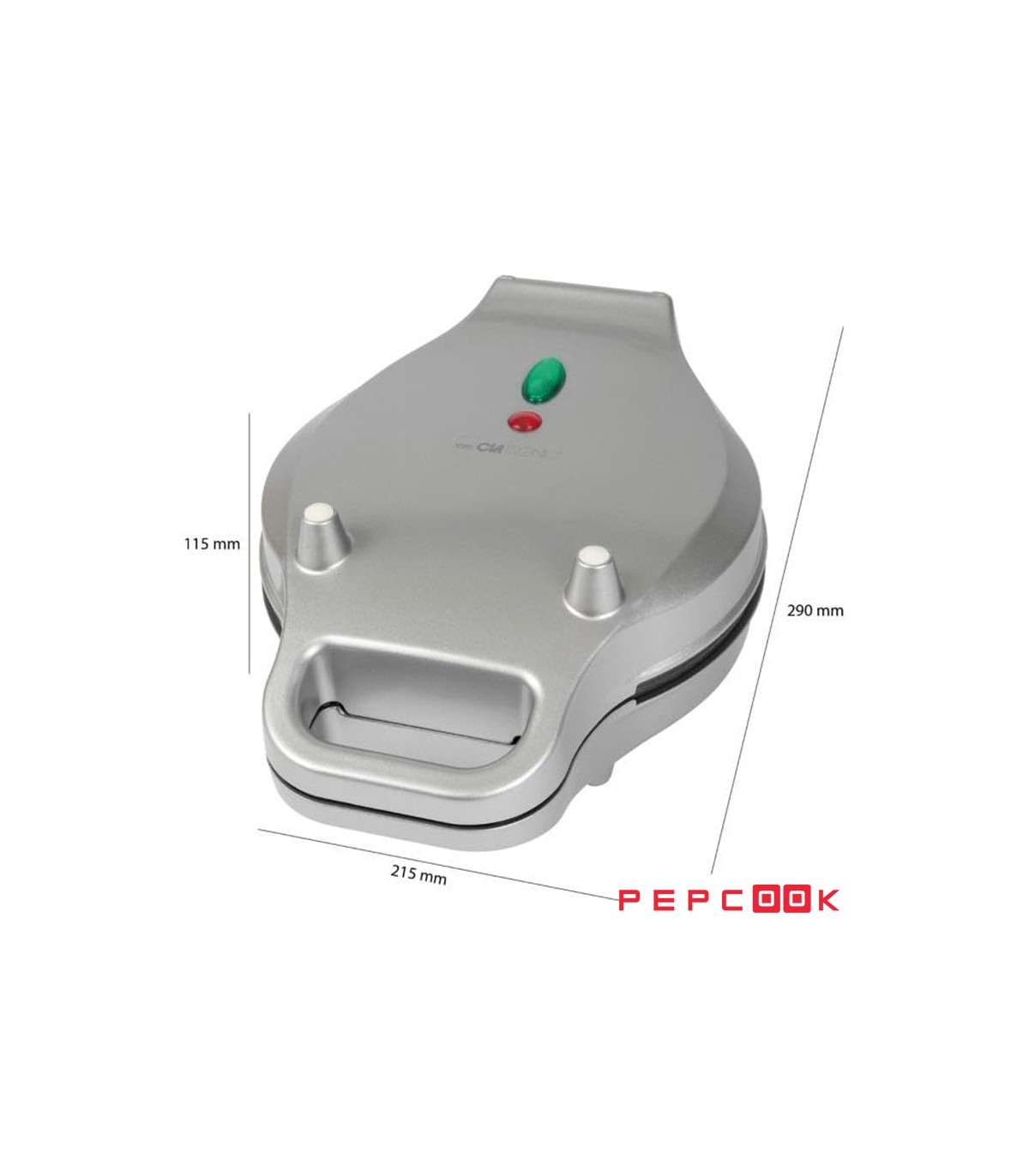 وافل ساز  700 وات کلترونیک مدل WA 3772 با ابعاده مناسب
