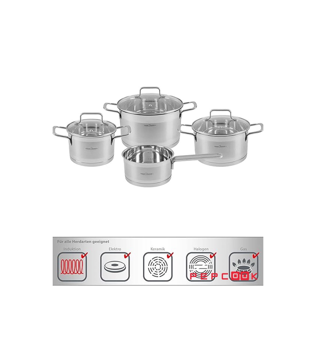 سرویس قابلمه 7 پارچه پروفی کوک مدل 1224