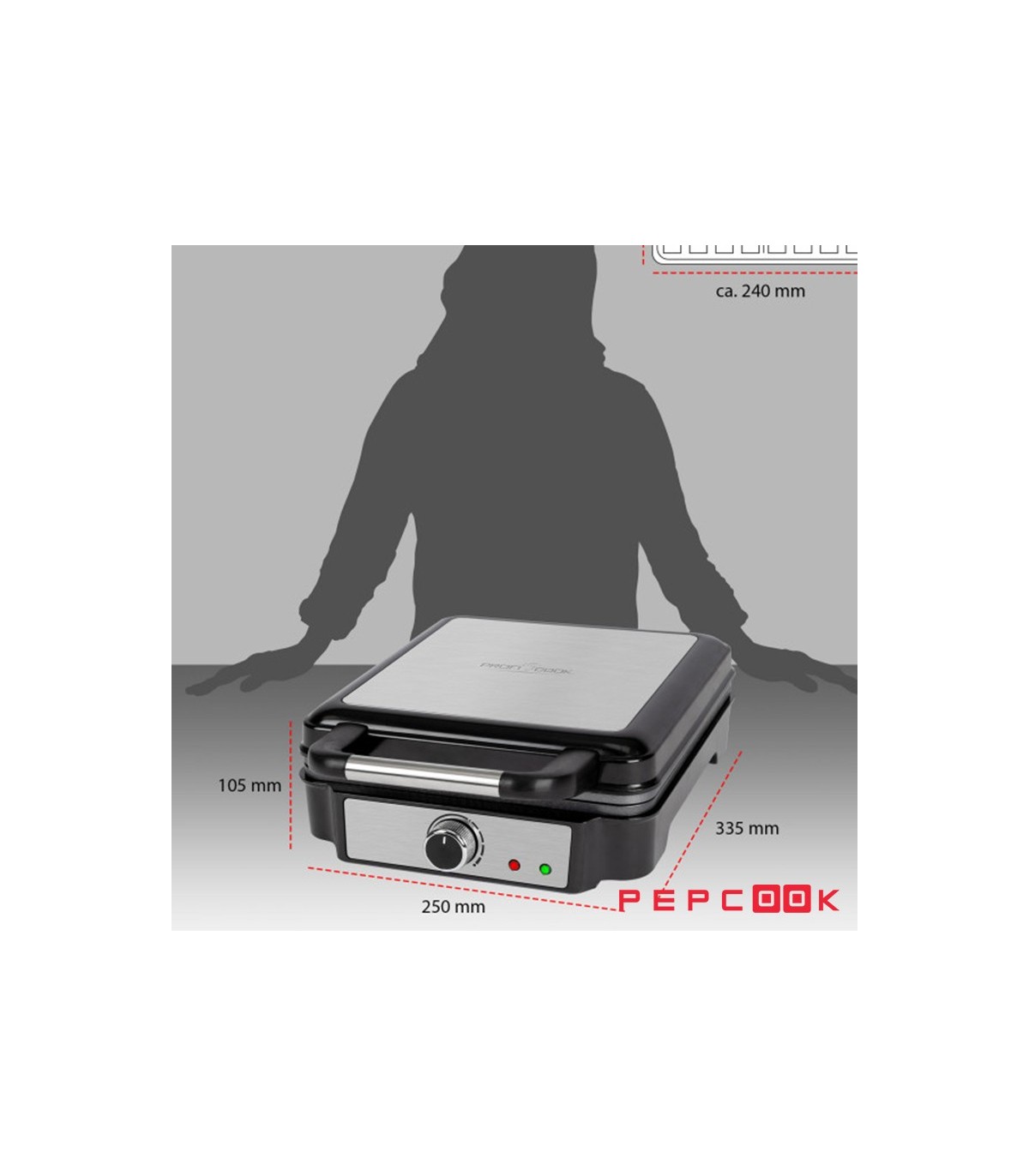 وافل ساز حرفه ای  پروفی کوک PC-WA 1241