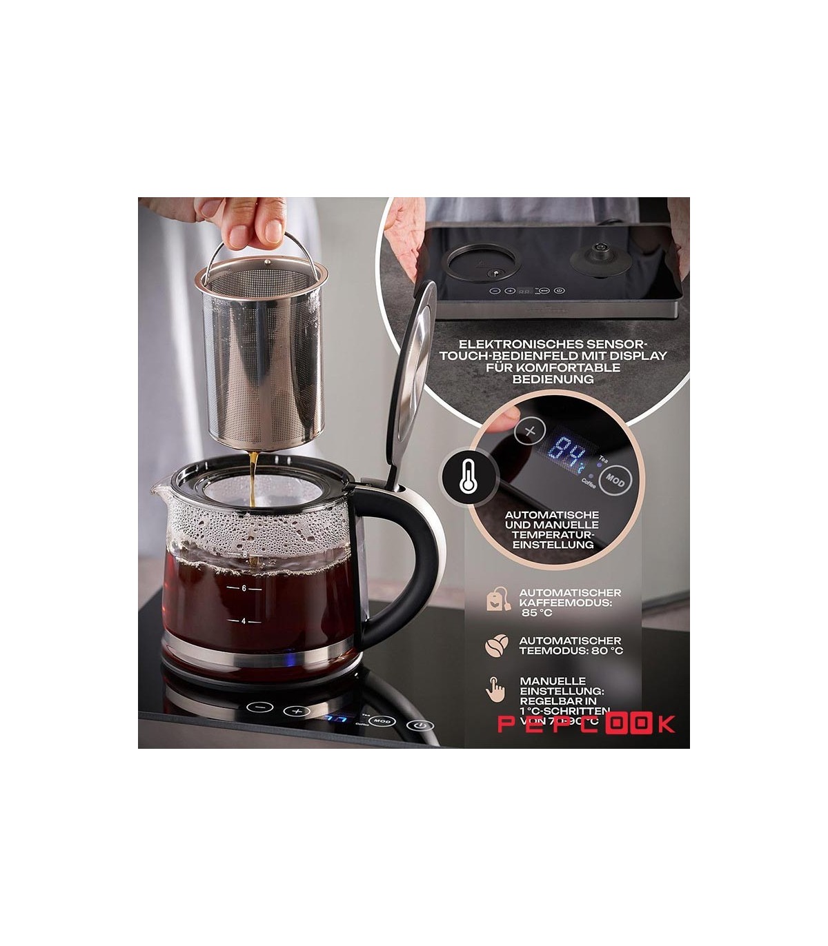 قهوه ساز 2250 وات پروفی کوک مدل PC-TKS 1056