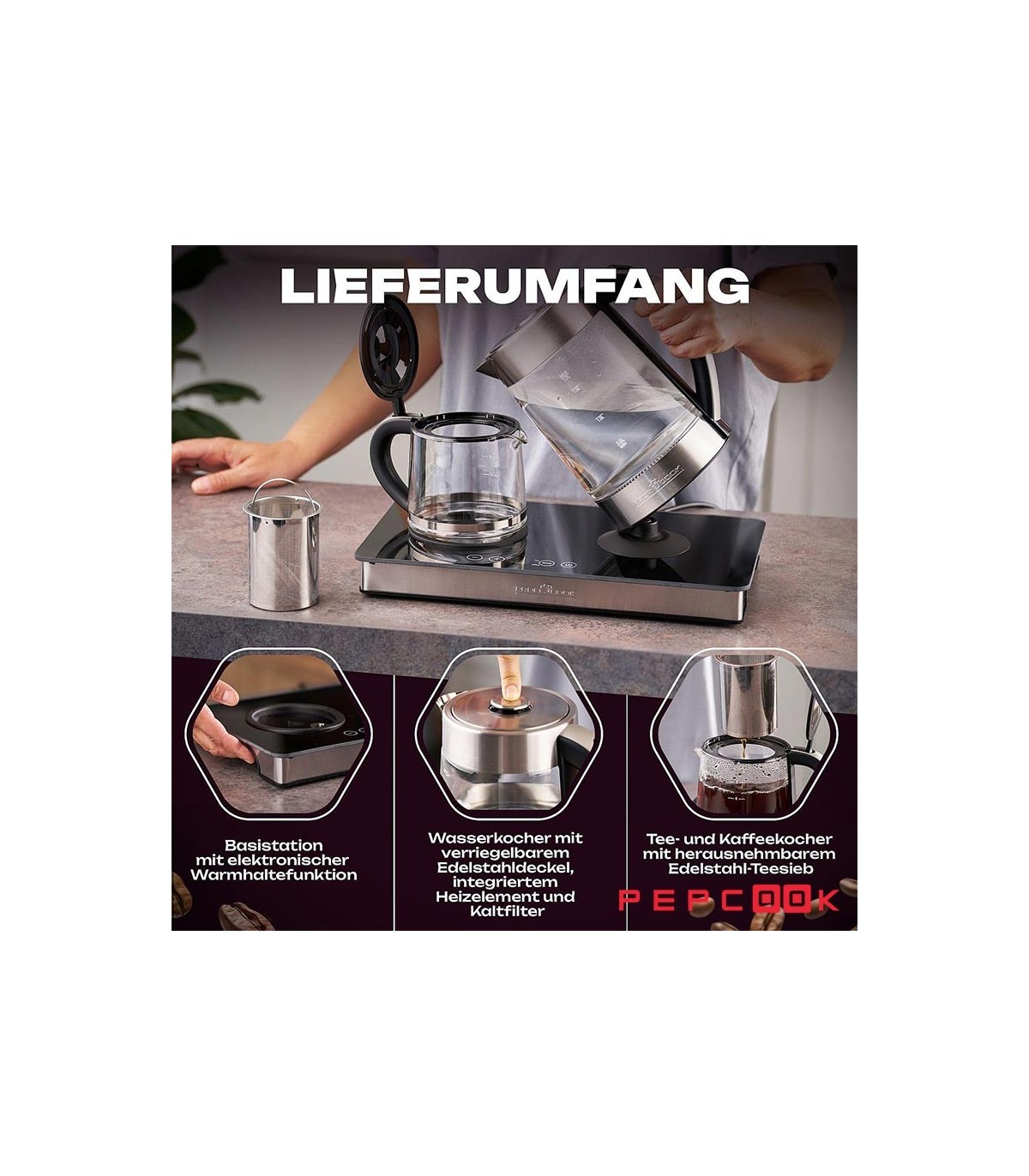 چای ساز پروفی کوک مدل PC-TKS 1056