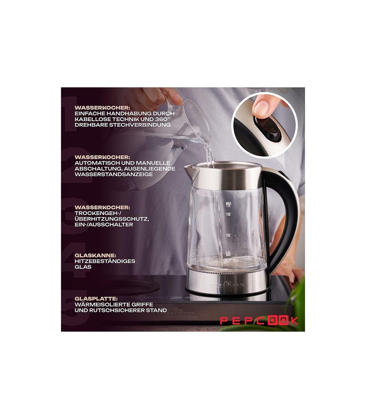 چای ساز و قهوه ساز پروفی کوک مدل PC-TKS 1056