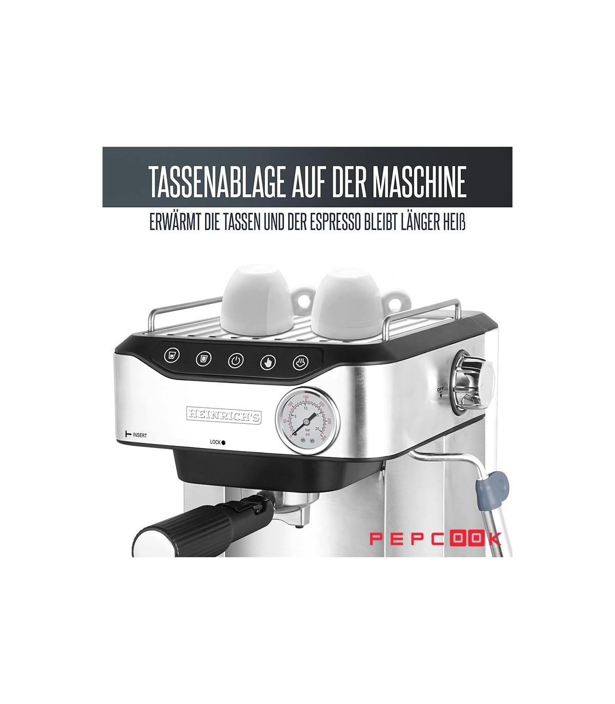 اسپرسو ساز چند کاره  ۲۰ بار هنریچ HES 8688