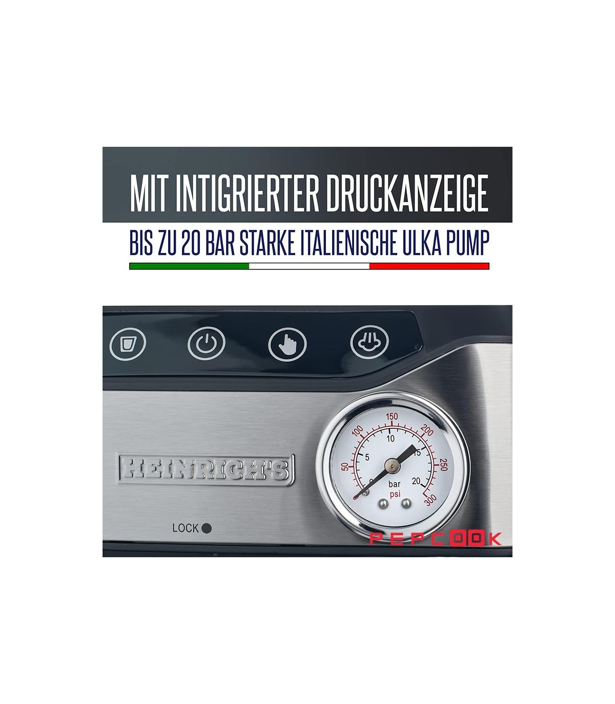 اسپرسو ساز حرفه ای چند کاره  850 وات هنریچ HES 8688