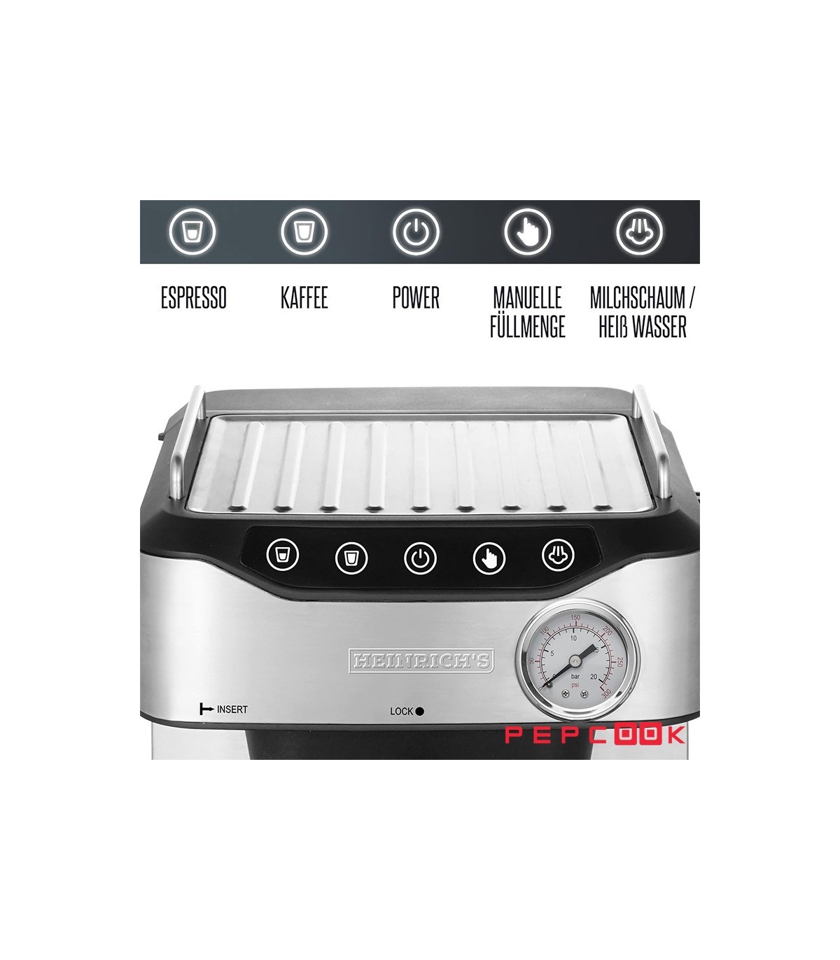 اسپرسو ساز لمسی ۲۰ بار هنریچ HES 8688