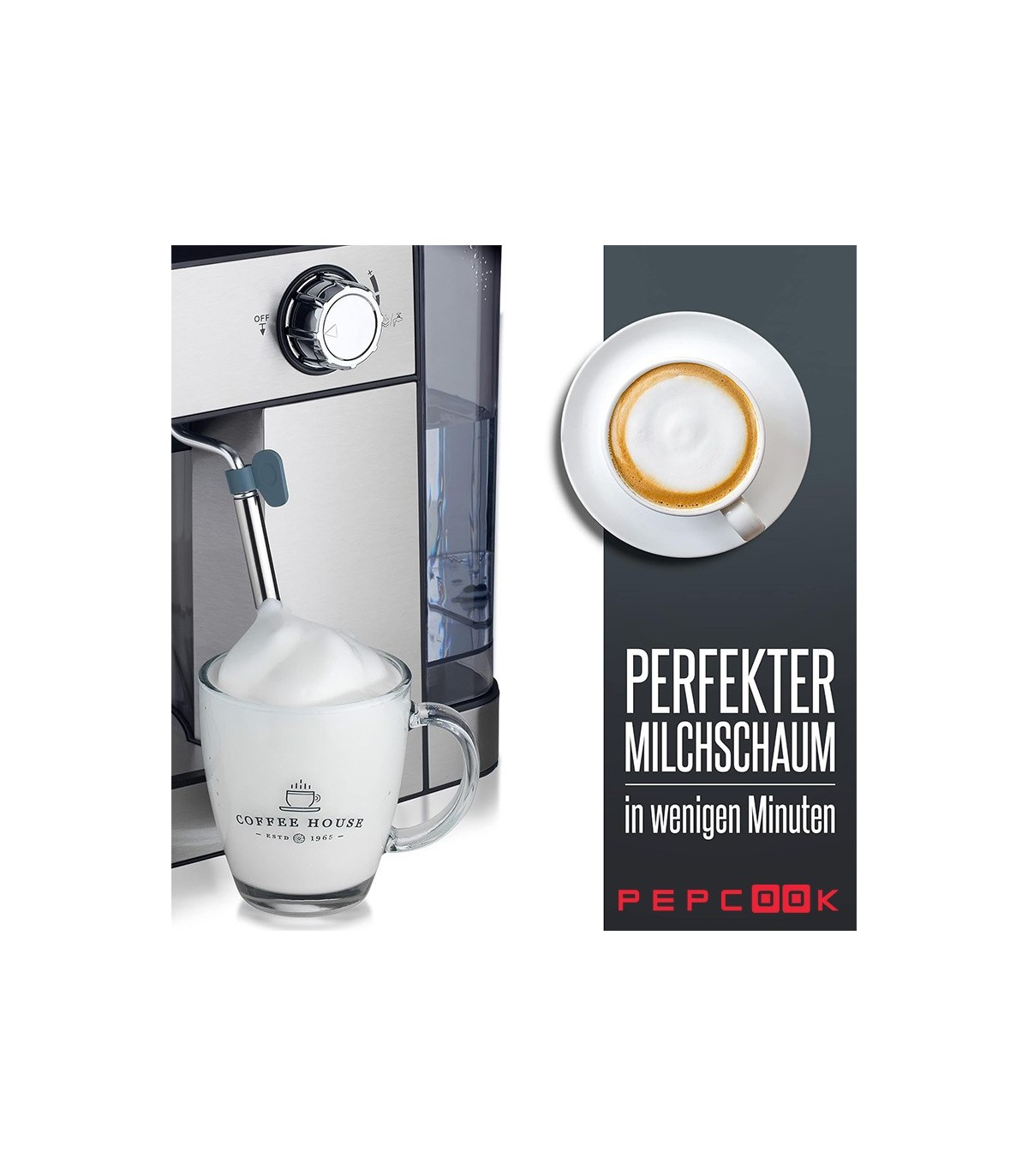 اسپرسو ساز 850 وات  ۲۰ بار هنریچ مدل HES 8689