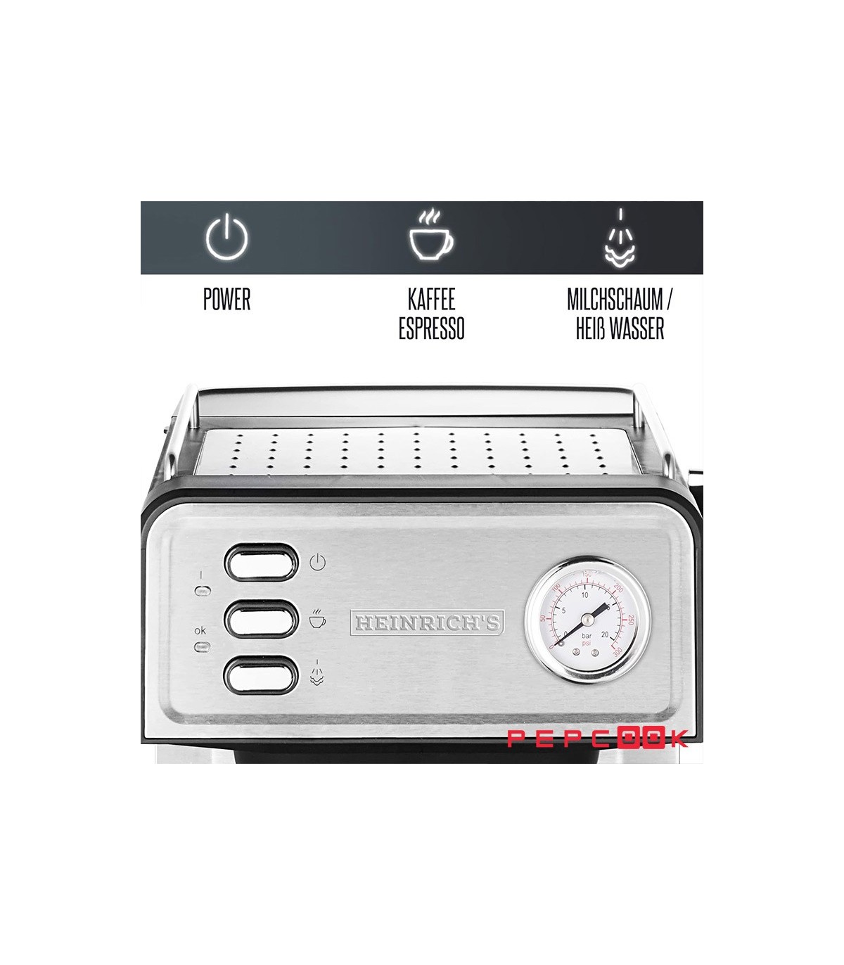 اسپرسو ساز 3 کاره ۲۰ بار Heinrich's HES 8689