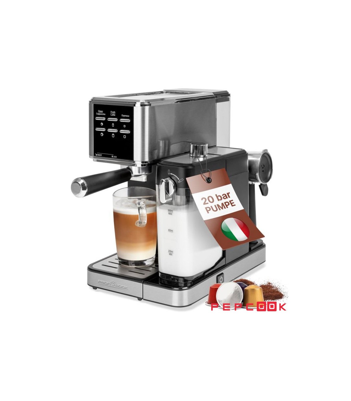 اسپرسو ساز 20 بار پروفی کوک مدل PC-ES 1266