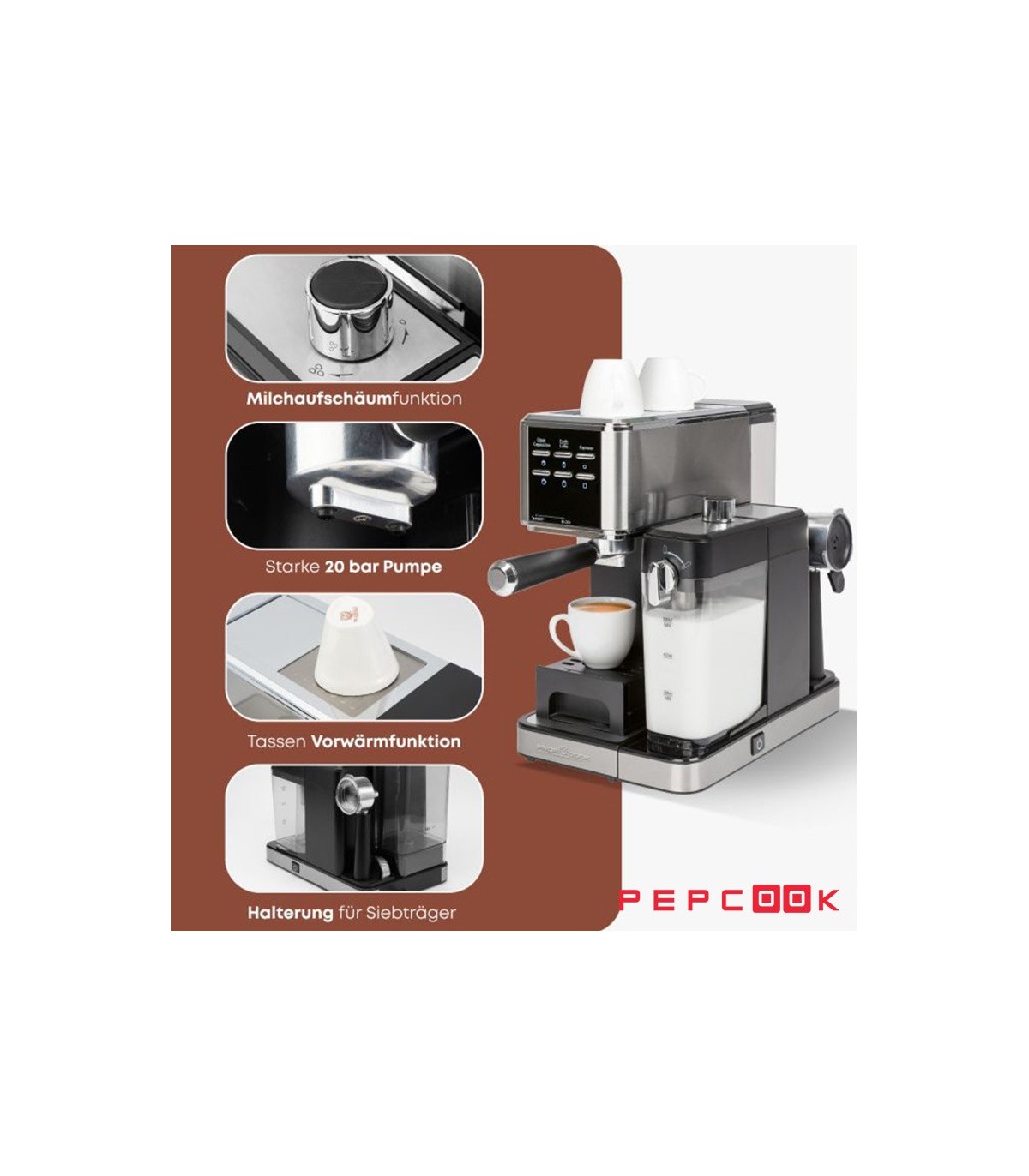 اسپرسو ساز 20 بار Proficook  مدل PC-ES 1266