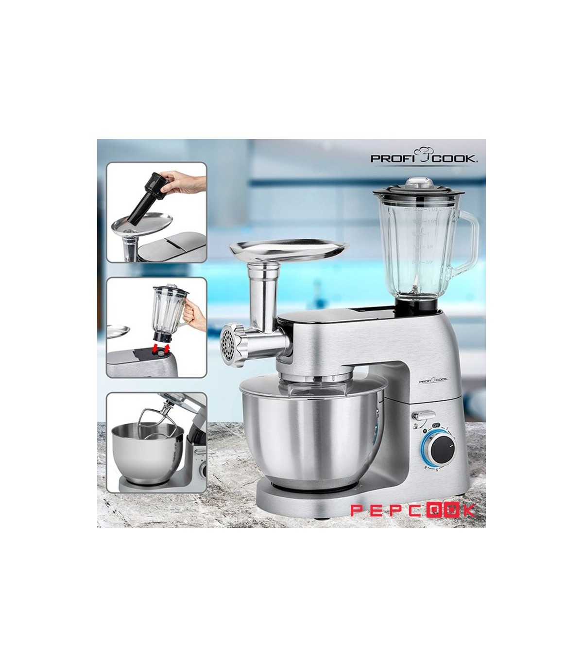 قیمت و خرید ماشین آشپزخانه حرفه ای پروفی کوک PC-KM1189 | فروشگاه پپکوک