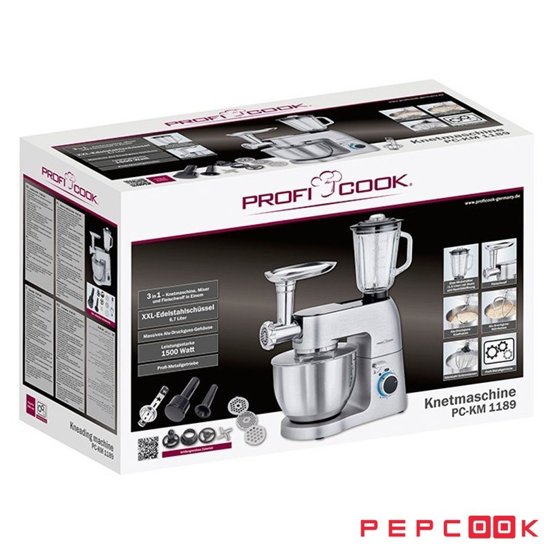 قیمت و خرید ماشین آشپزخانه حرفه ای پروفی کوک PC-KM1189 | فروشگاه پپکوک