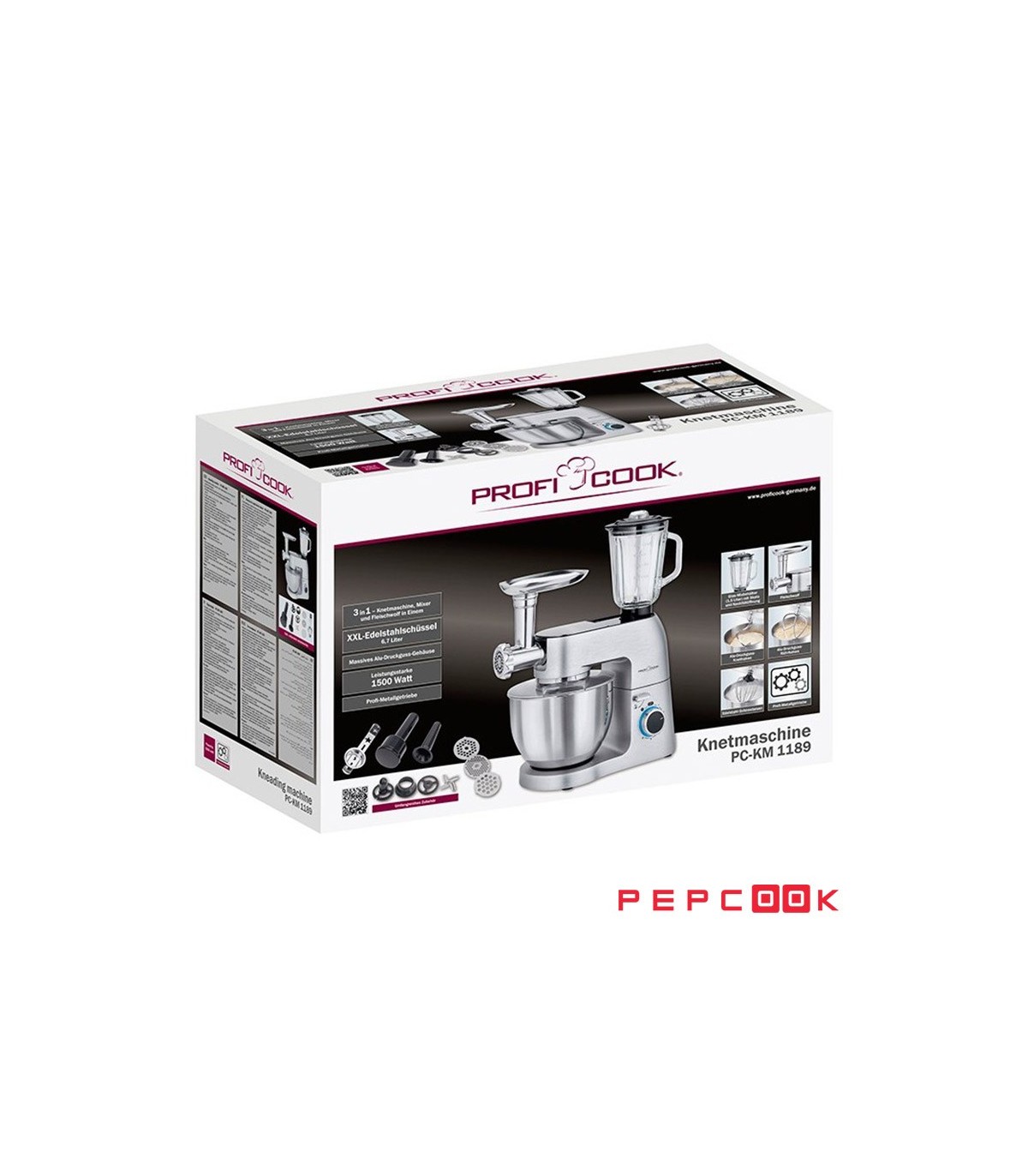 قیمت و خرید ماشین آشپزخانه حرفه ای پروفی کوک PC-KM1189 | فروشگاه پپکوک