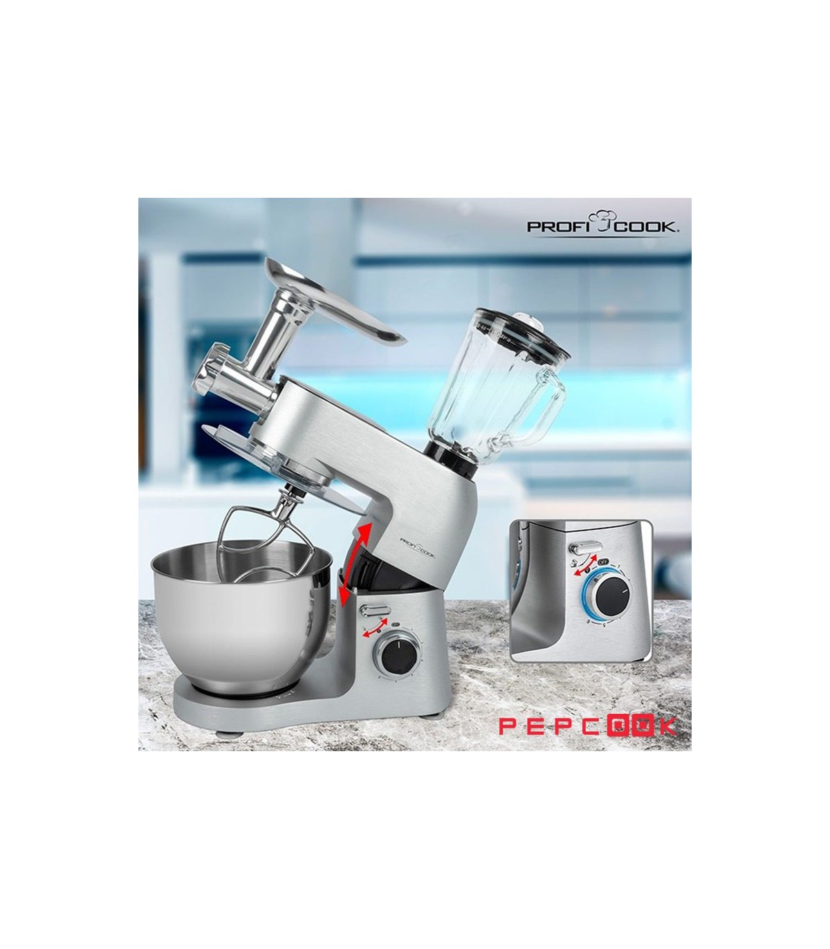 قیمت و خرید ماشین آشپزخانه حرفه ای پروفی کوک PC-KM1189 | فروشگاه پپکوک