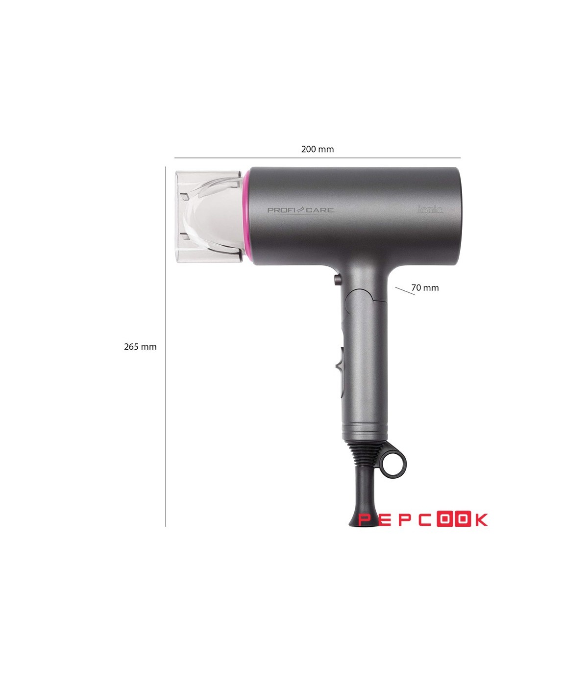 سشوار حرفه ای مسافرتی پروفی کر مدل PC-HT 3073