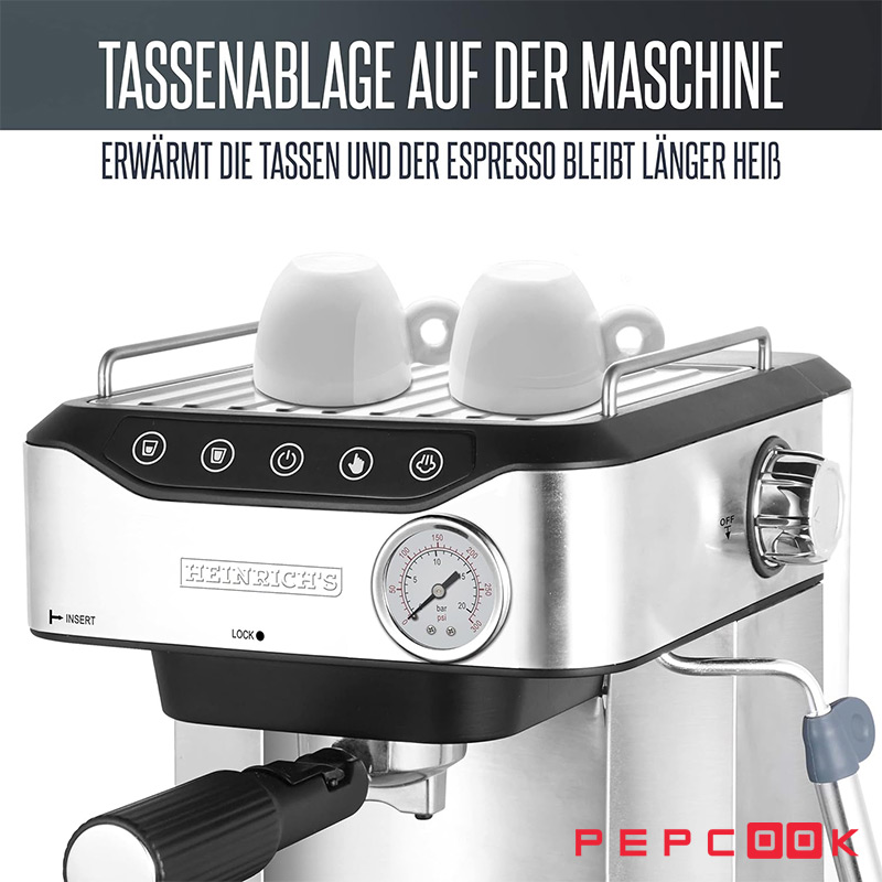 هنریچ HES 8688 مجهز به صفحه گرم نگه دارنده فنجان