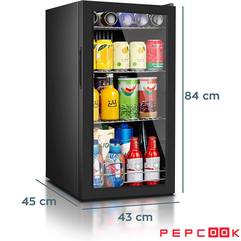 یخچال کلاب 3174 هنریچ با ابعاد مناسب و بدنه استیل ضد زنگ