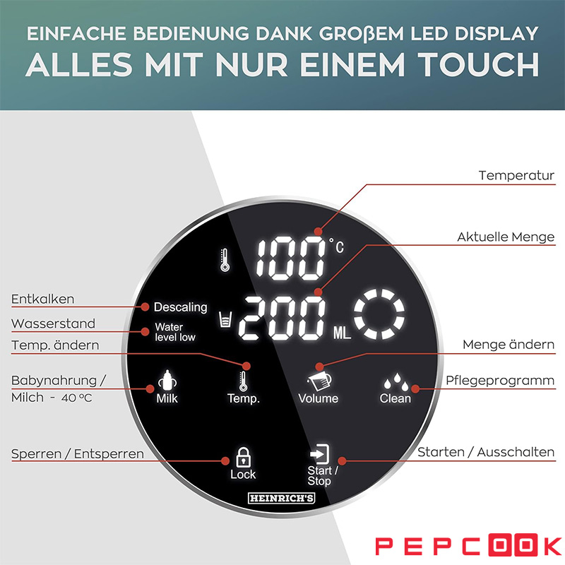 هنریچ 8731 مجهز به صفحه نمایش لمسی