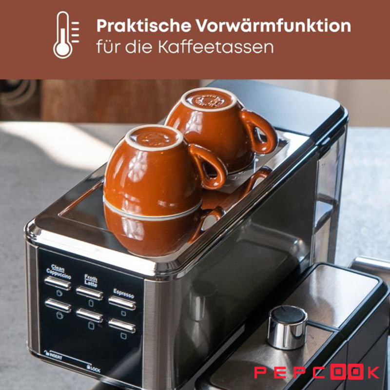 اسپرسو ساز پروفی کوک PC-ES 1266 مجهز به سینی گرم نگه دار