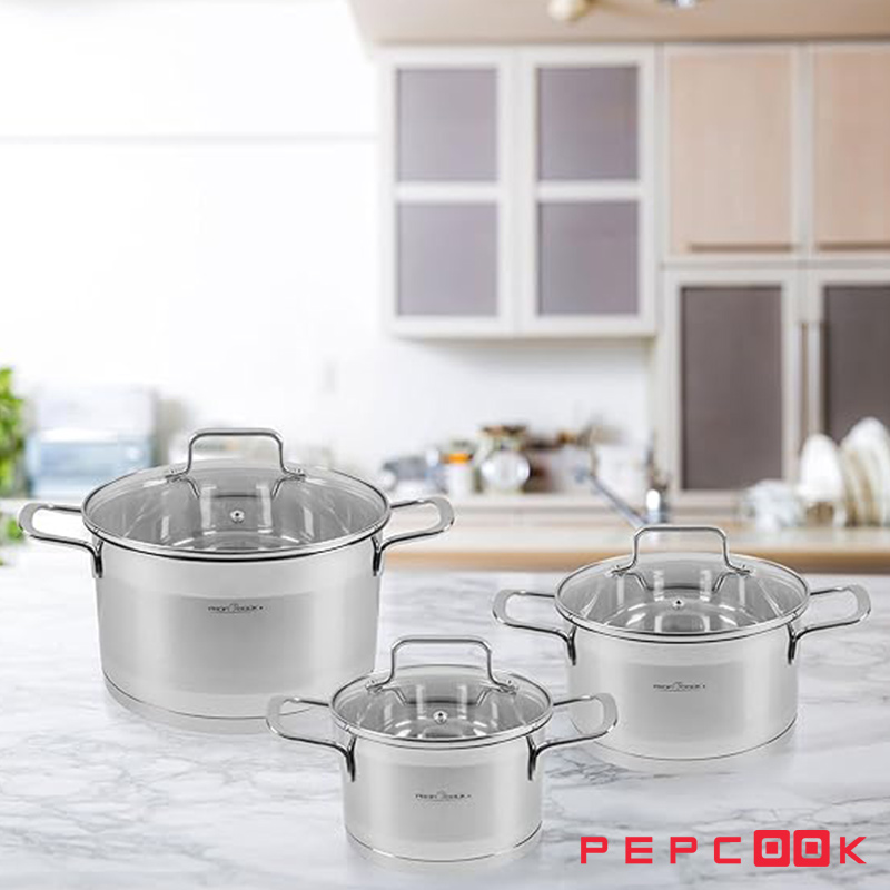 Proficook 6 Piece Stainless Steel Cookware Set PC-KTS 1223